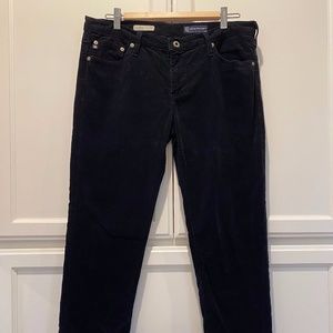 Black Women's Fine-Wale Cordouroy Jeans